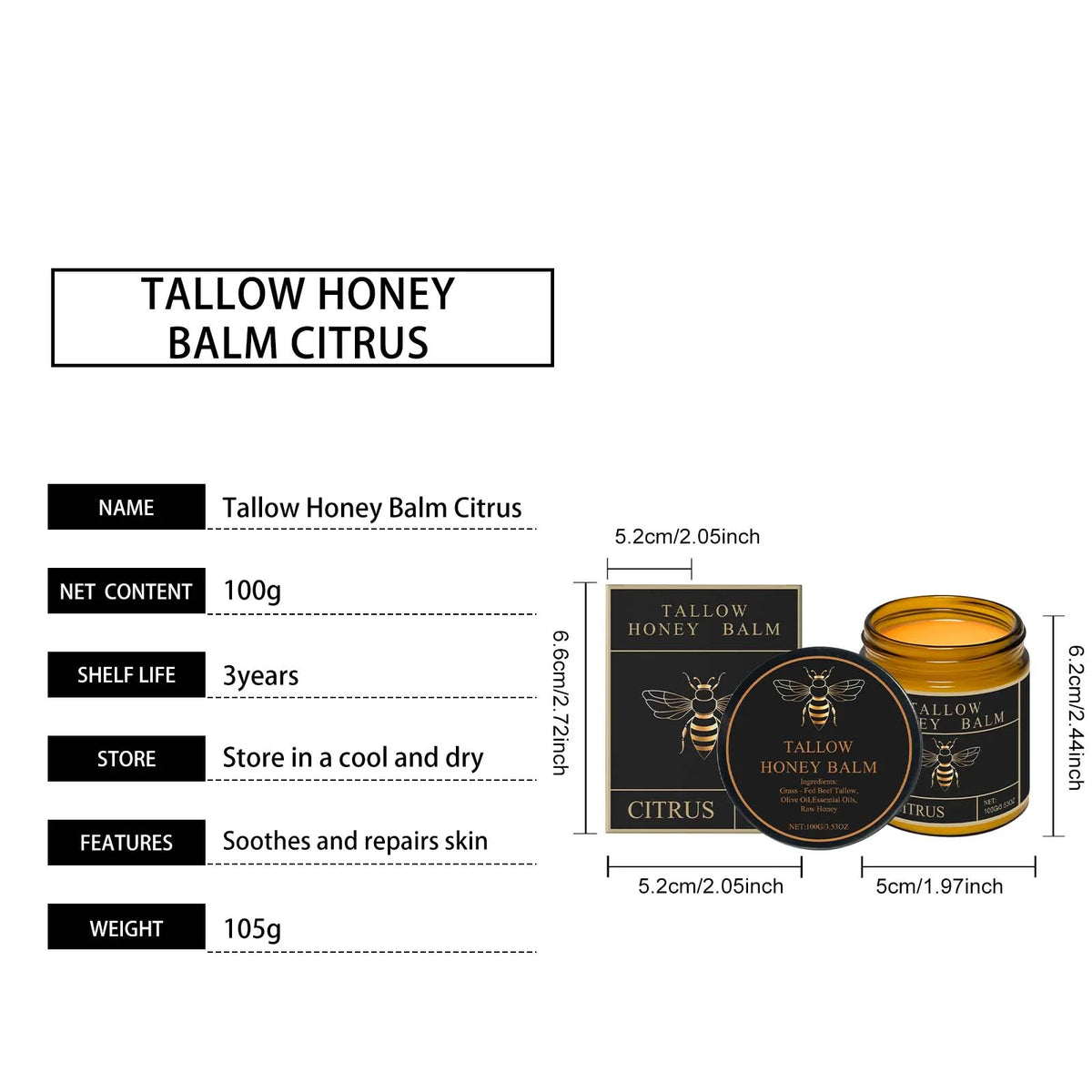 Glow & Hydrate Tallow Honey Cream™