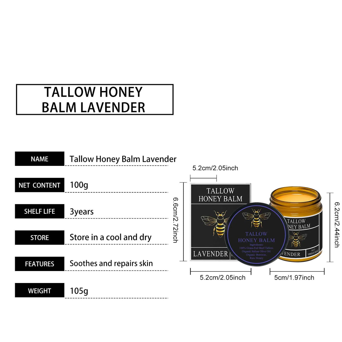 Glow & Hydrate Tallow Honey Cream™